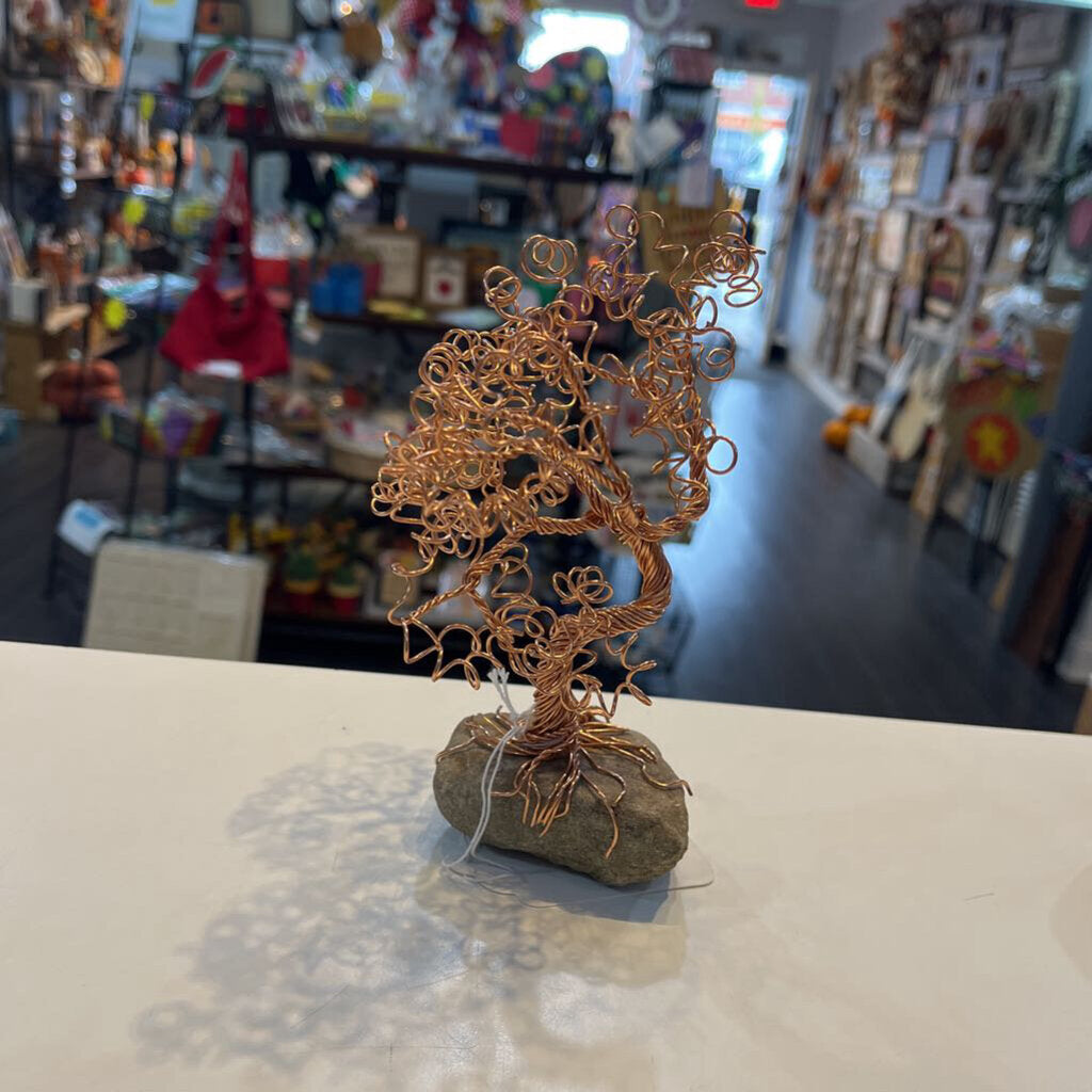 Wire Tree Large Copper Maple Sparse