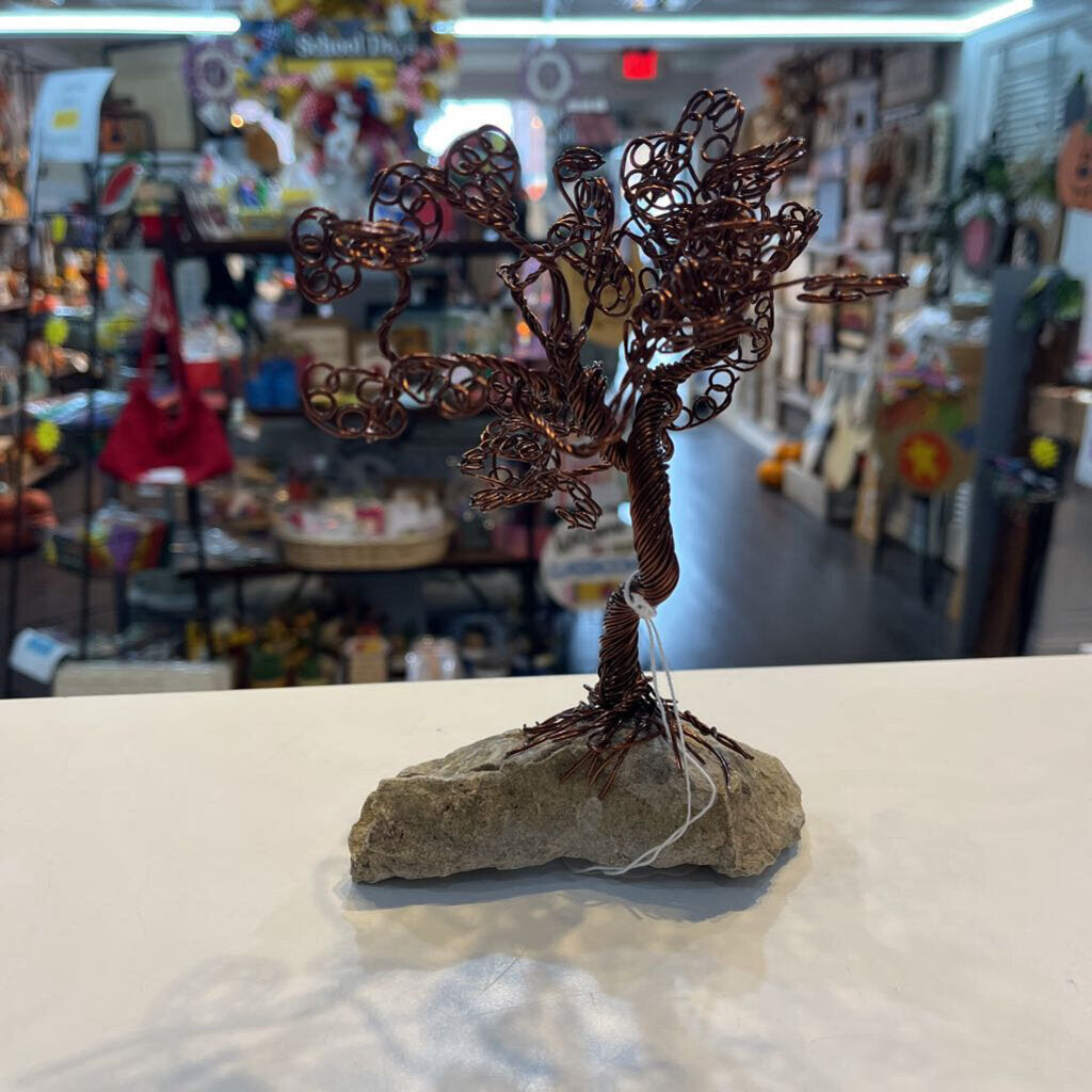 Wire Tree Large Brown Fruit