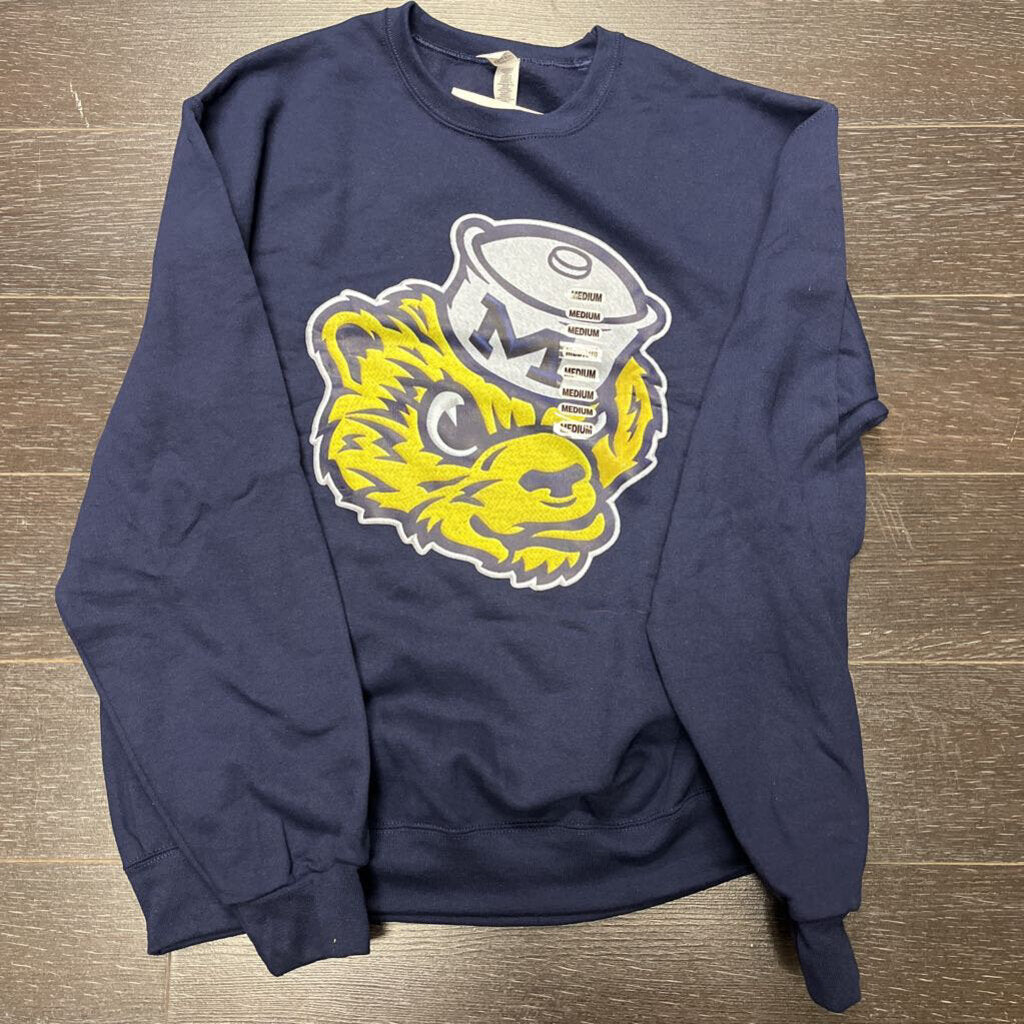 MI Wolverine Head M, Navy, Crew