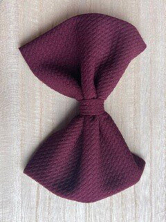 Wine Color Bow