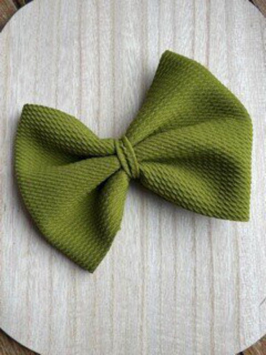 Olive Green Bow