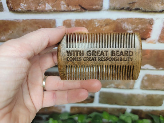 Beard Comb With Great Beard comes great responsibility