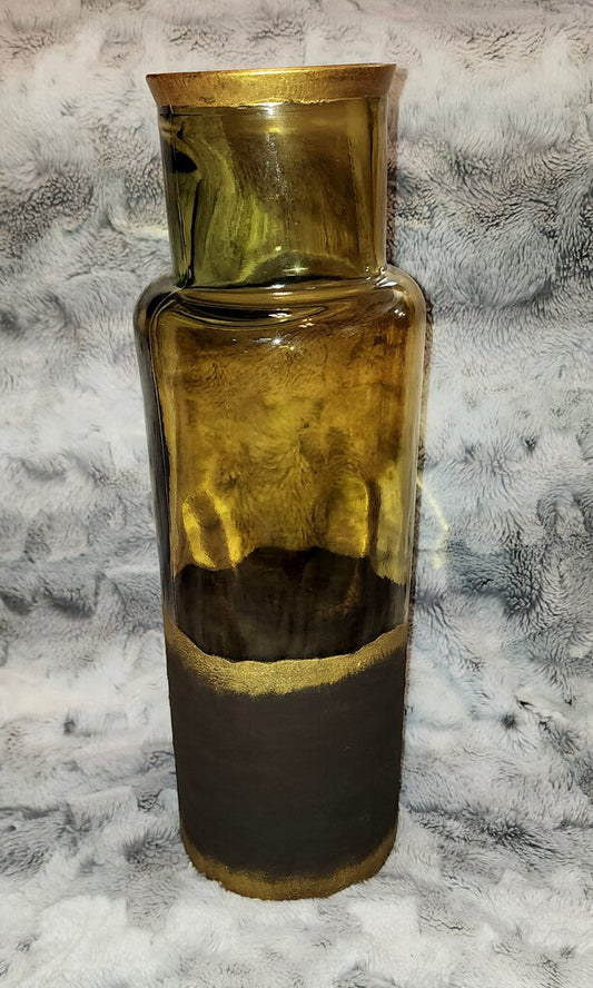 XL Gold Floor Vase