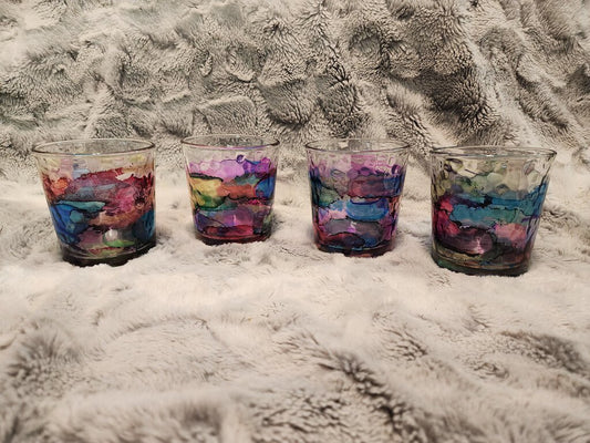 Multicolored Textured Glass