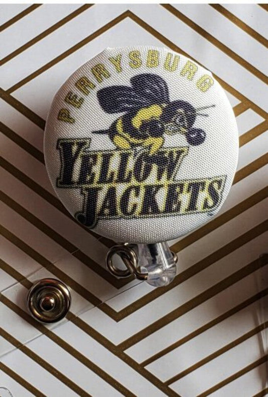 Badge Reel-Yellow Jackets