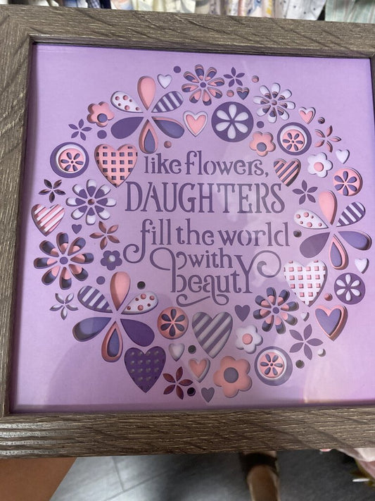 Daughters Fill The World, Purple, Size: 8x8