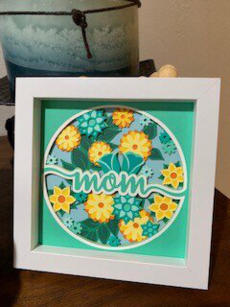 White Mom Shadowbox