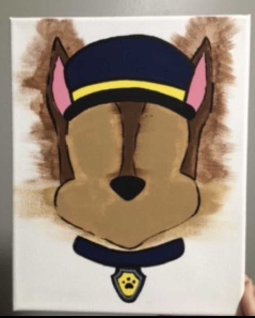 Police Pup Canvas