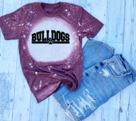 Adult Unisex Bleach Bulldog T-shirt