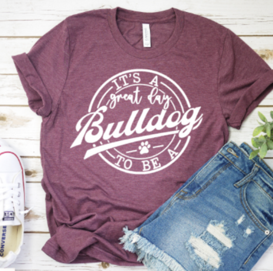 Adult Unisex Great Day Bulldog T-shirt