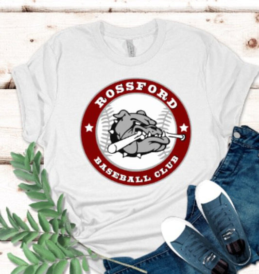 Youth Wht Baseball Logo T-shirt