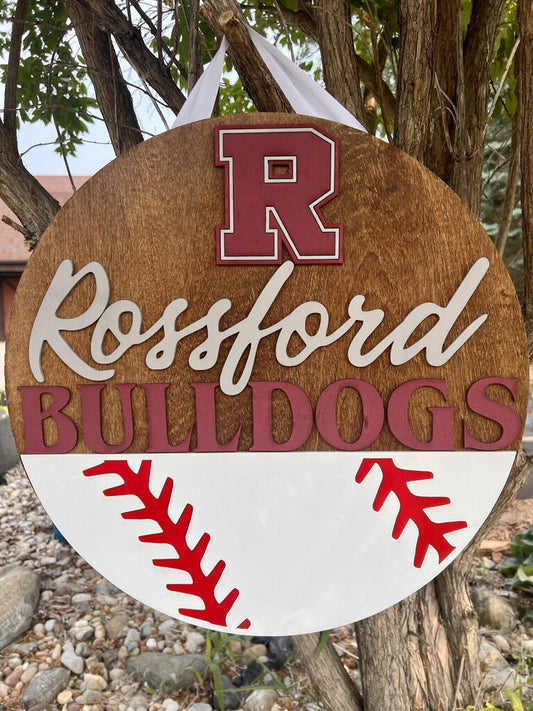 Rossford Bulldog Door Round