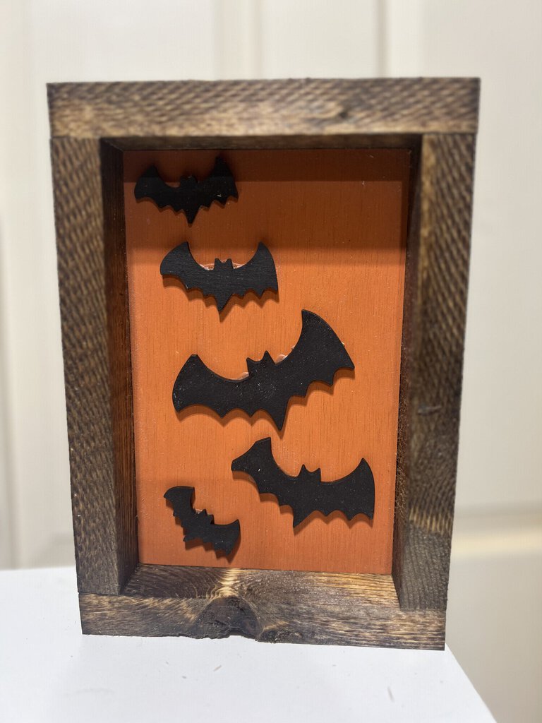 Bat flying. Medium sign