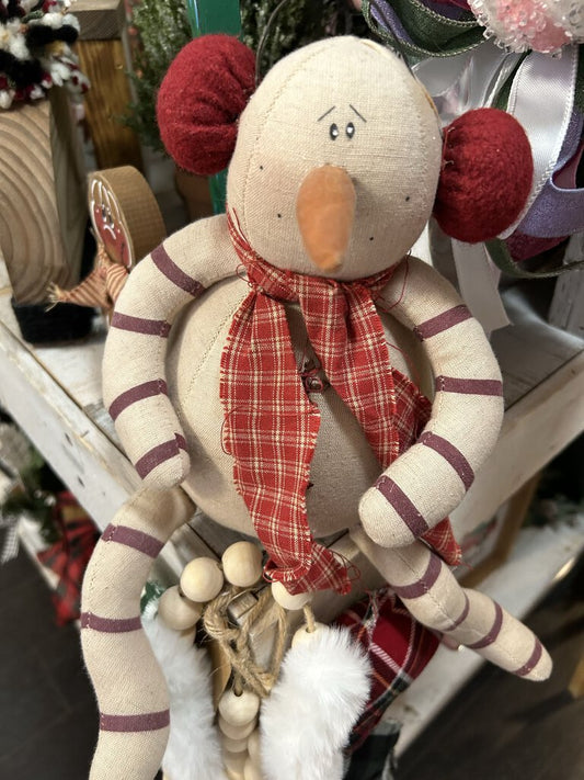 Slouchy Snowman With Earm