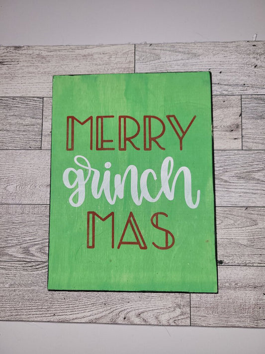 Merry Grinchmas Sign