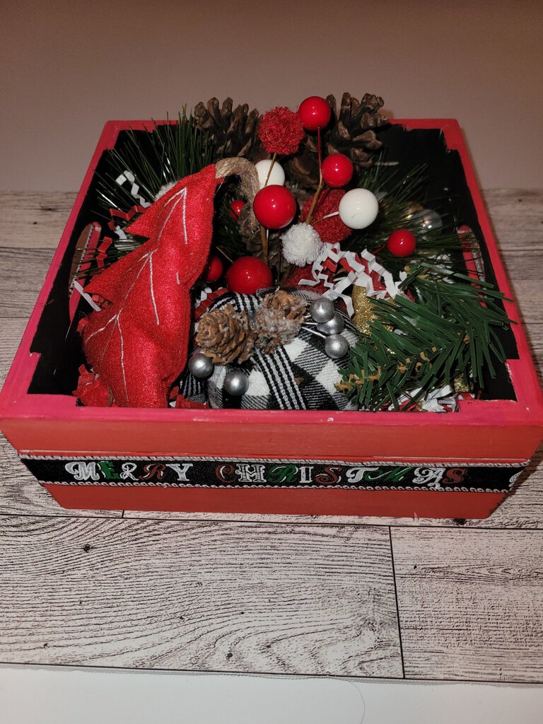 Red Christmas Basket