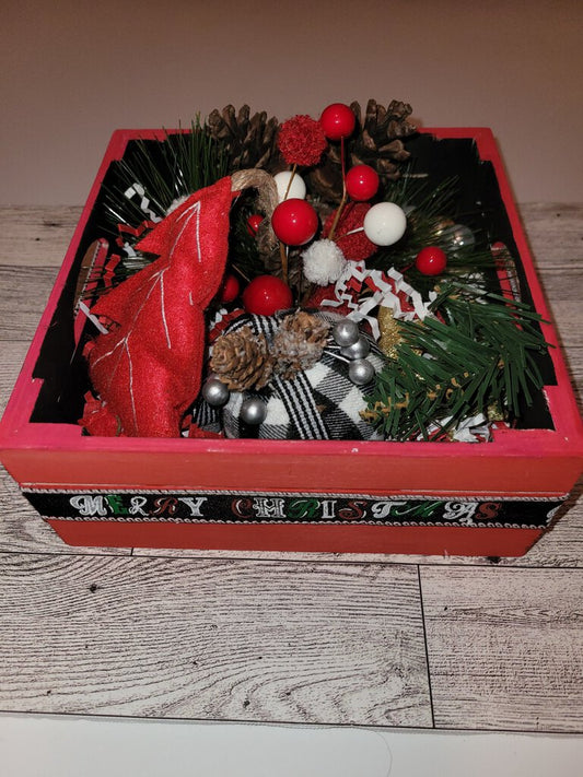 Red Christmas Basket