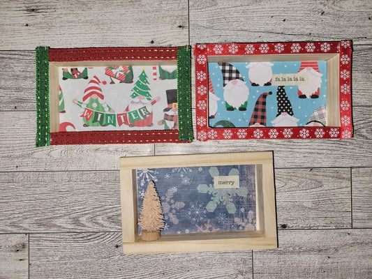 Mini Christmas Shadow Boxes