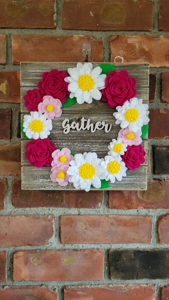 Gather Sq. Wooden sign