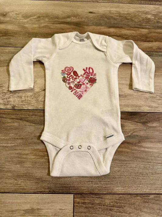 XO Heart Onesie Infant LS