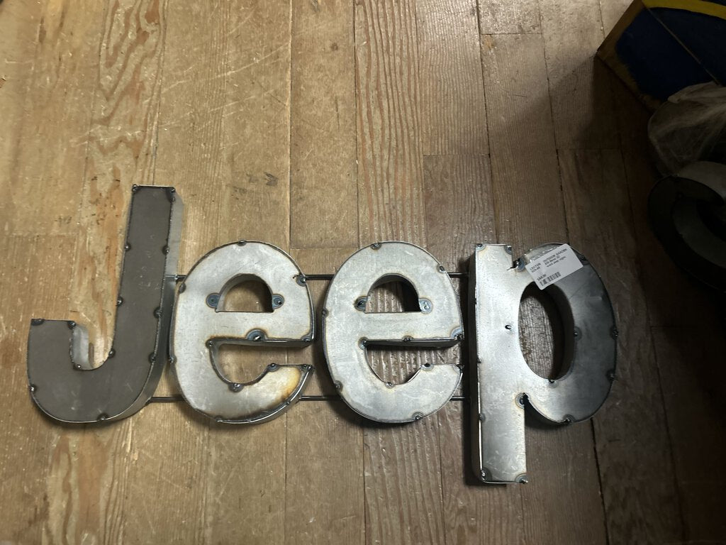Metal 3D word Jeep signs