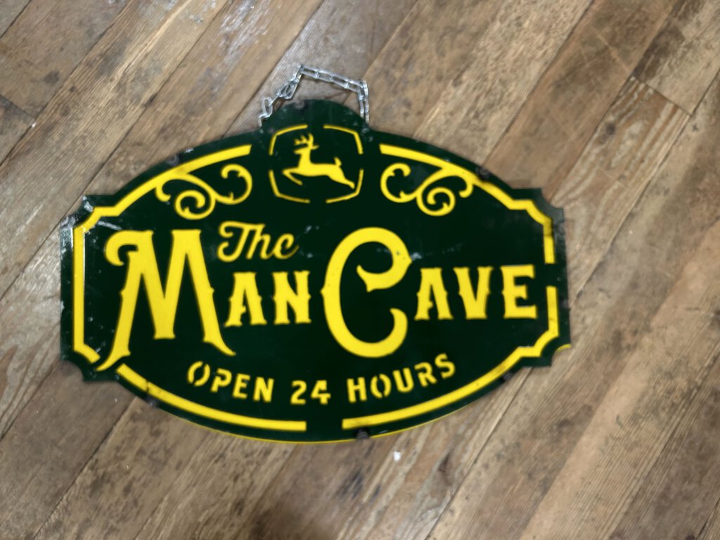 Metal Mancave Sign