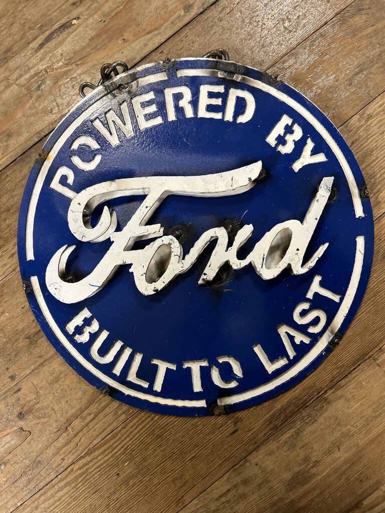 Metal 3D Round Ford Sign