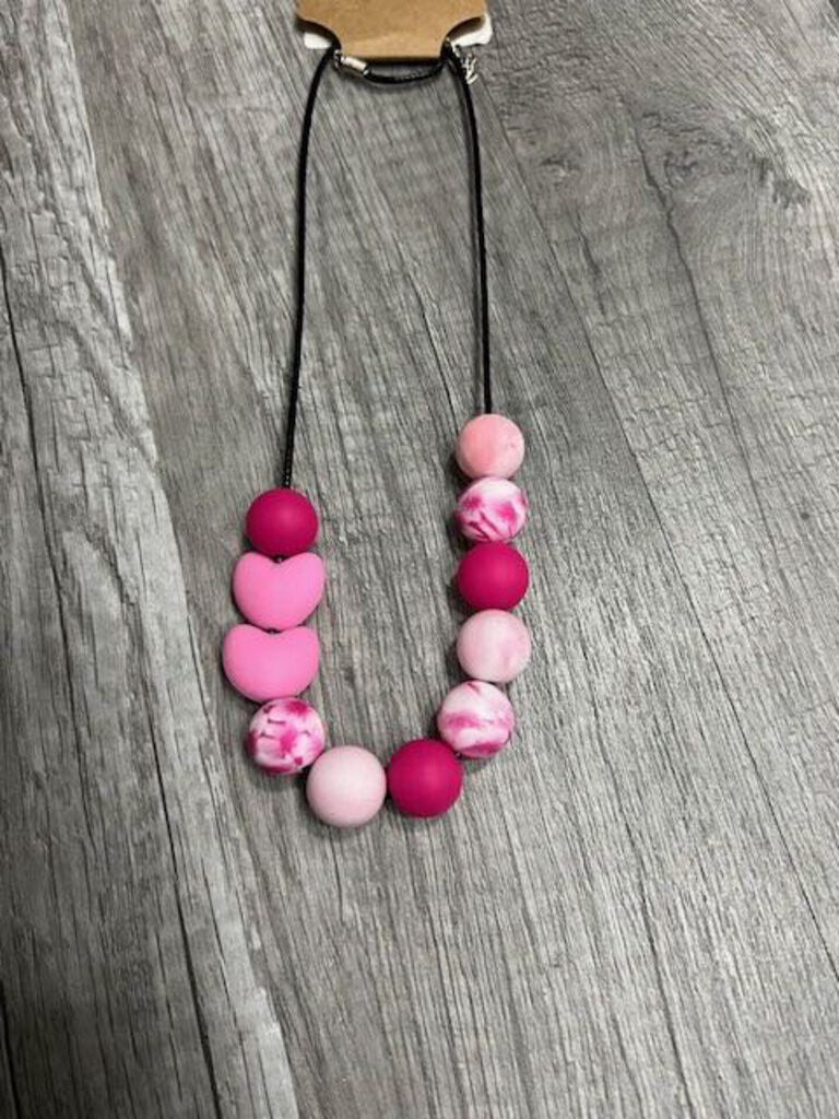 Pink Heart Necklace