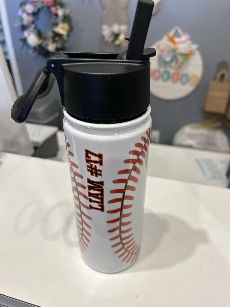 DP White Baseball Custom Tumbler