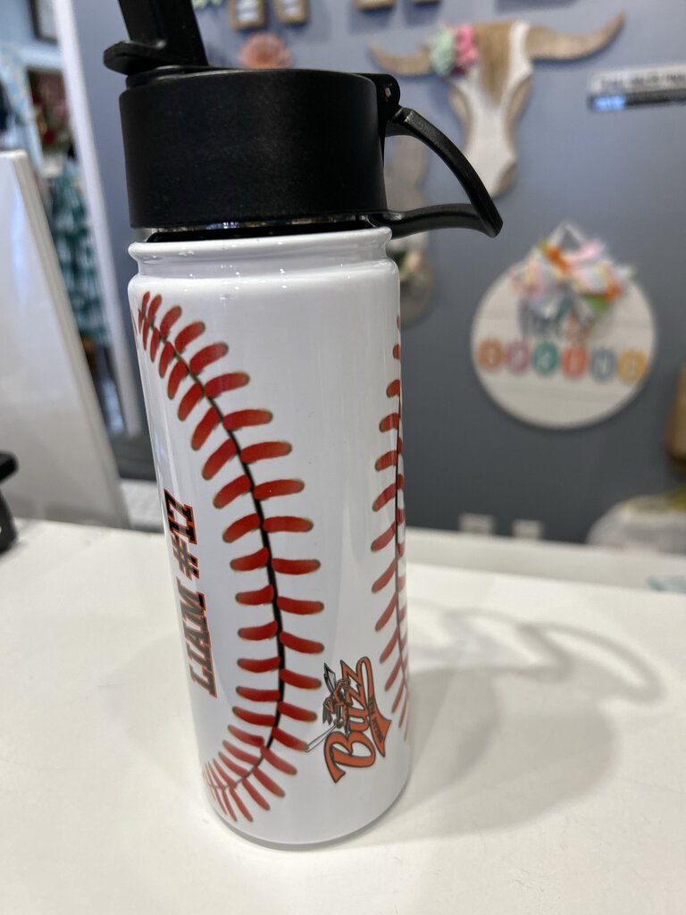 DP White Baseball Custom Tumbler